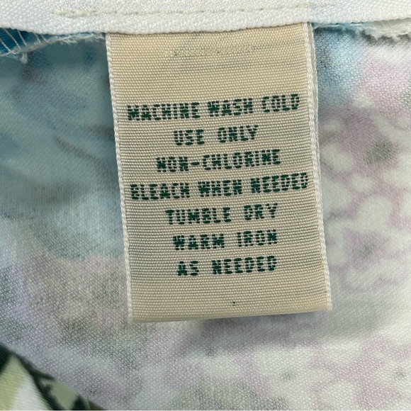 St. Johns Bay Floral Crop Pants Size 14 Cotton Stretch Straight Fairy Bloomcore - Picture 13 of 13